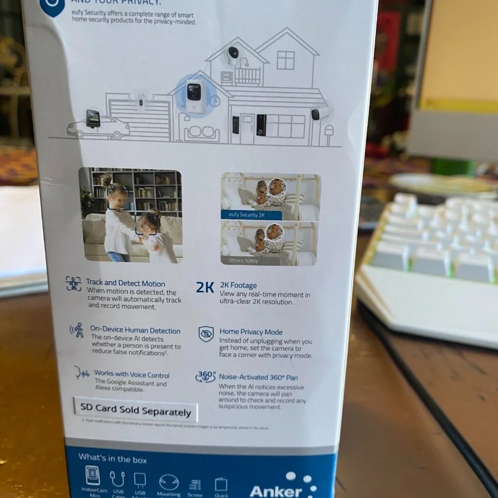 Indoor Solar-powered security camera